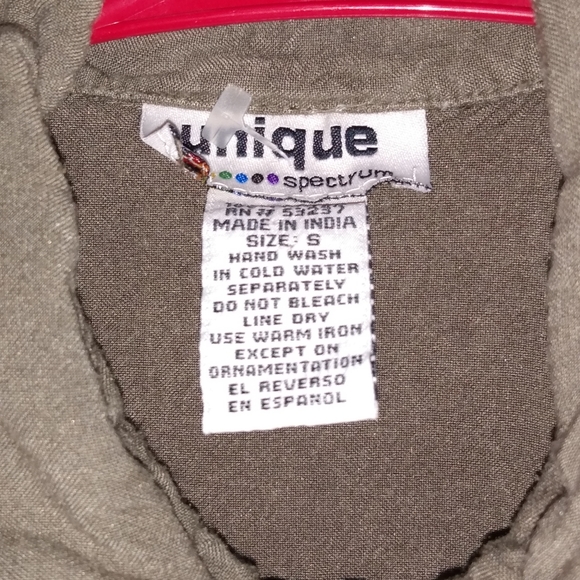 Unique Spectrum Blouse with Beads (S) - Picture 4 of 5